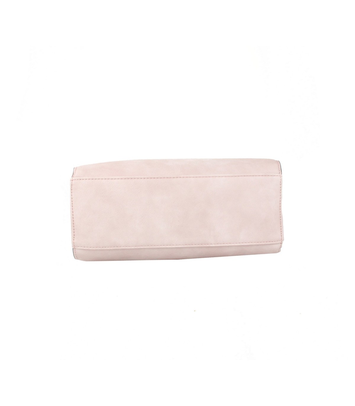 T10919 - Bolso con borla de color cuadrado con asa de mano y bandolera larga a juego