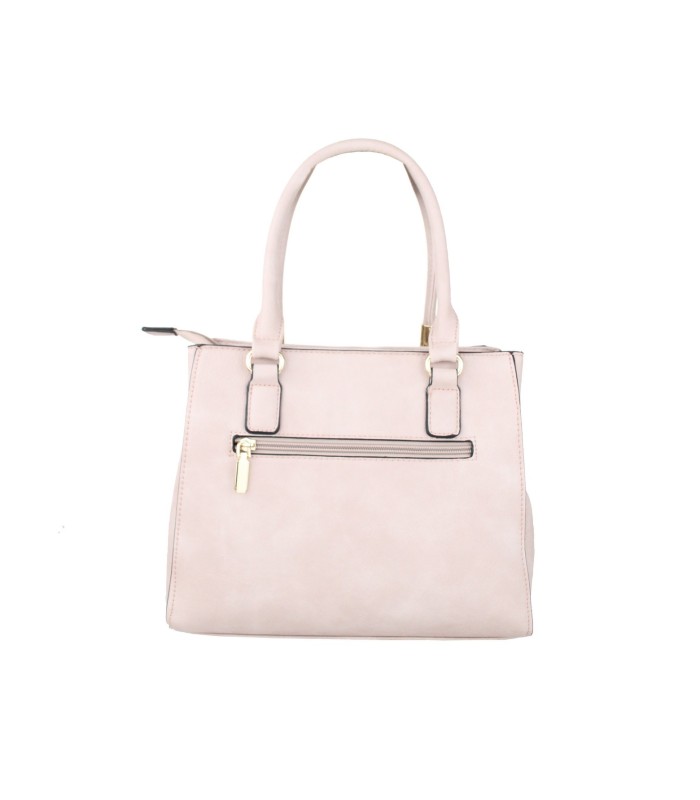 T10919 - Bolso con borla de color cuadrado con asa de mano y bandolera larga a juego