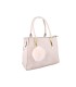 T10919 - Bolso con borla de color cuadrado con asa de mano y bandolera larga a juego