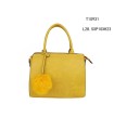 T10931 - Bolso de mano con borla y bordado de mandala