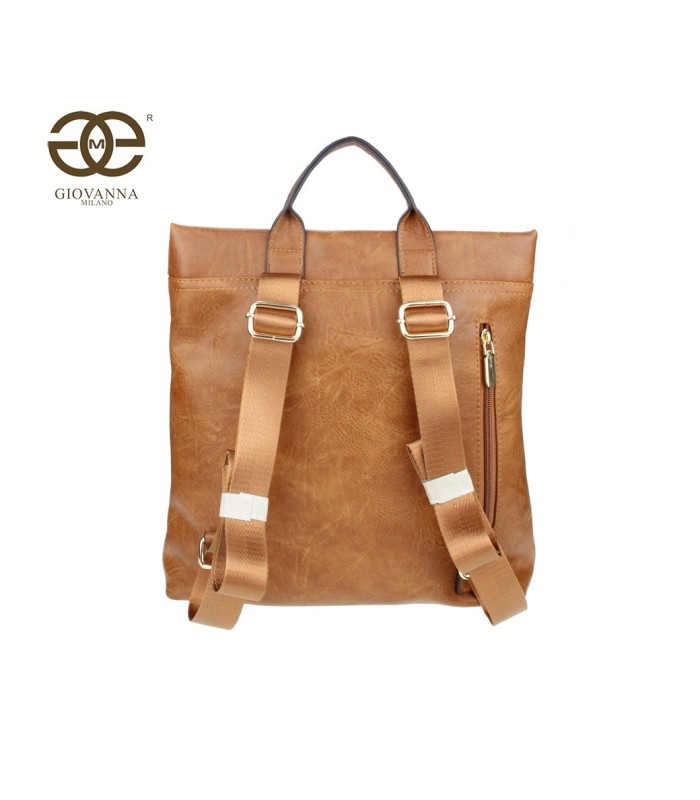T10930 Mochila con cremallera y bordado
