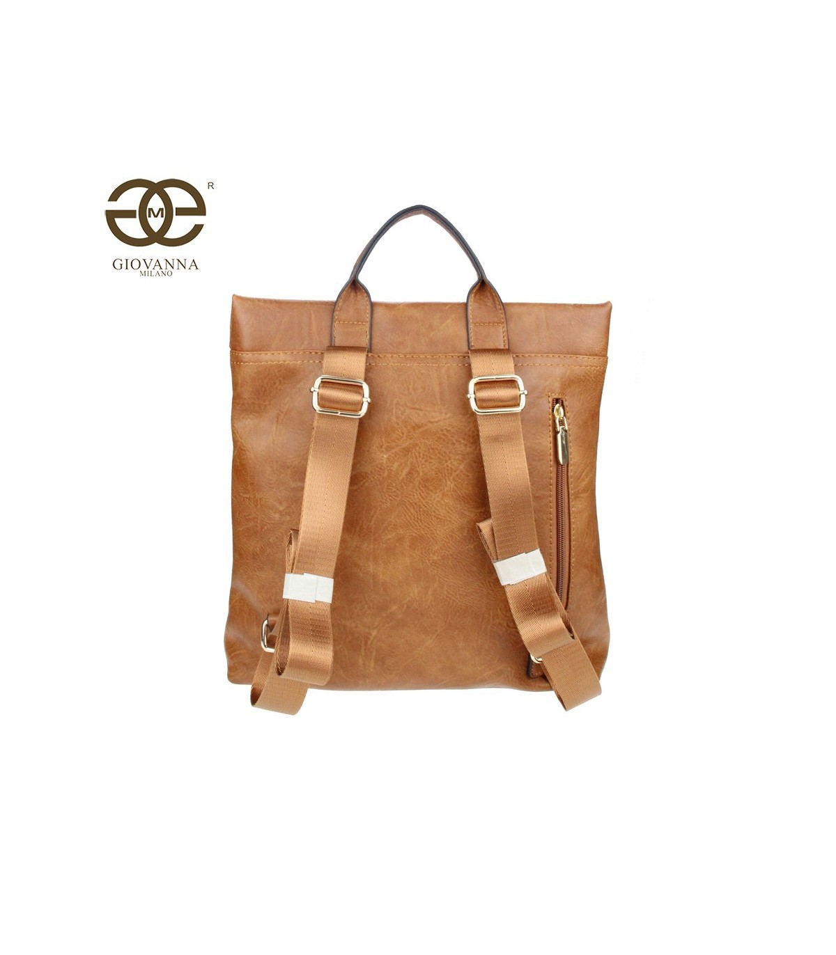 T10930 Mochila con cremallera y bordado