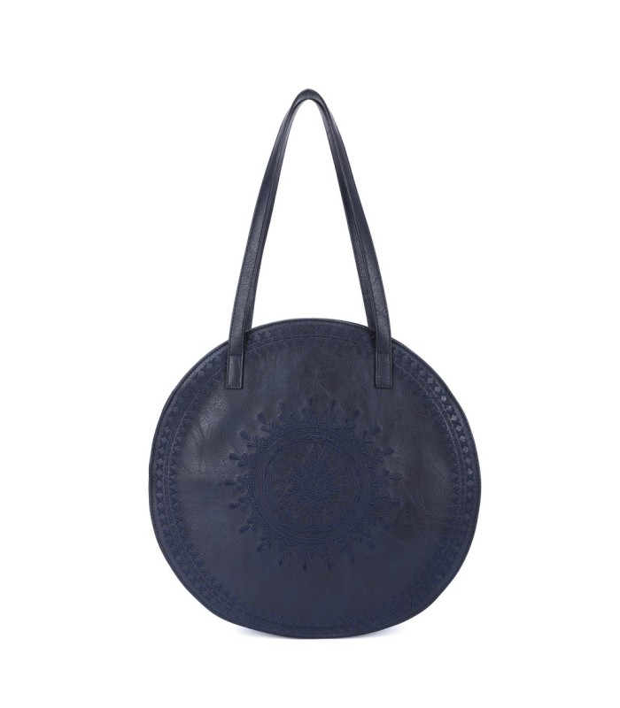 T11086 - Giovanna - Bolso de hombro redondo dibujo bordado