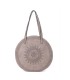 T11086 - Giovanna - Bolso de hombro redondo dibujo bordado