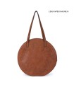 T11086 - Giovanna - Bolso de hombro redondo dibujo bordado