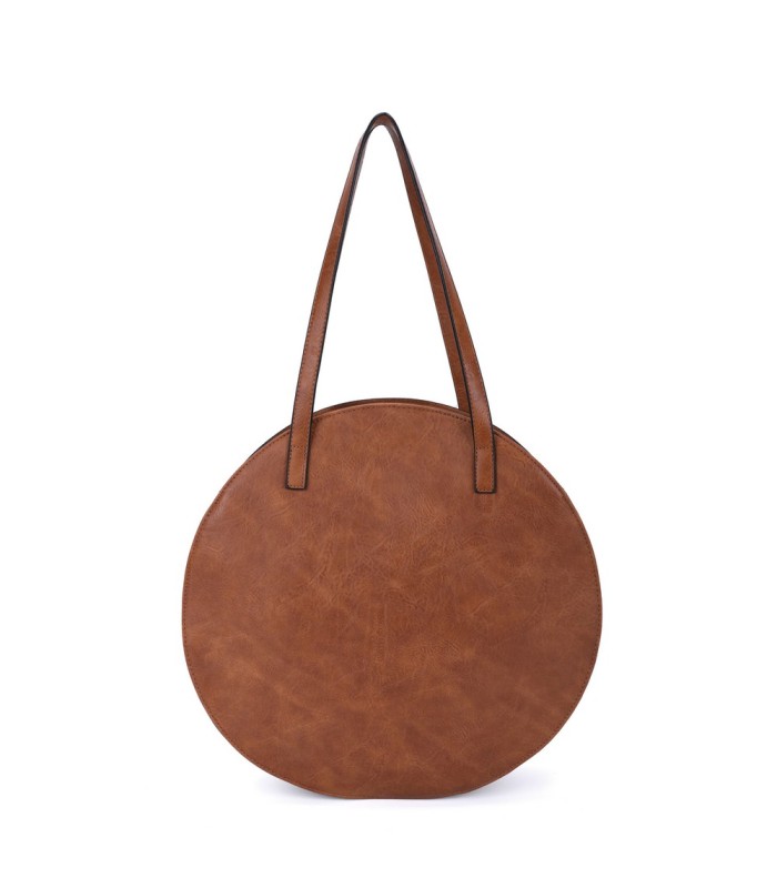 T11086 - Giovanna - Bolso de hombro redondo dibujo bordado