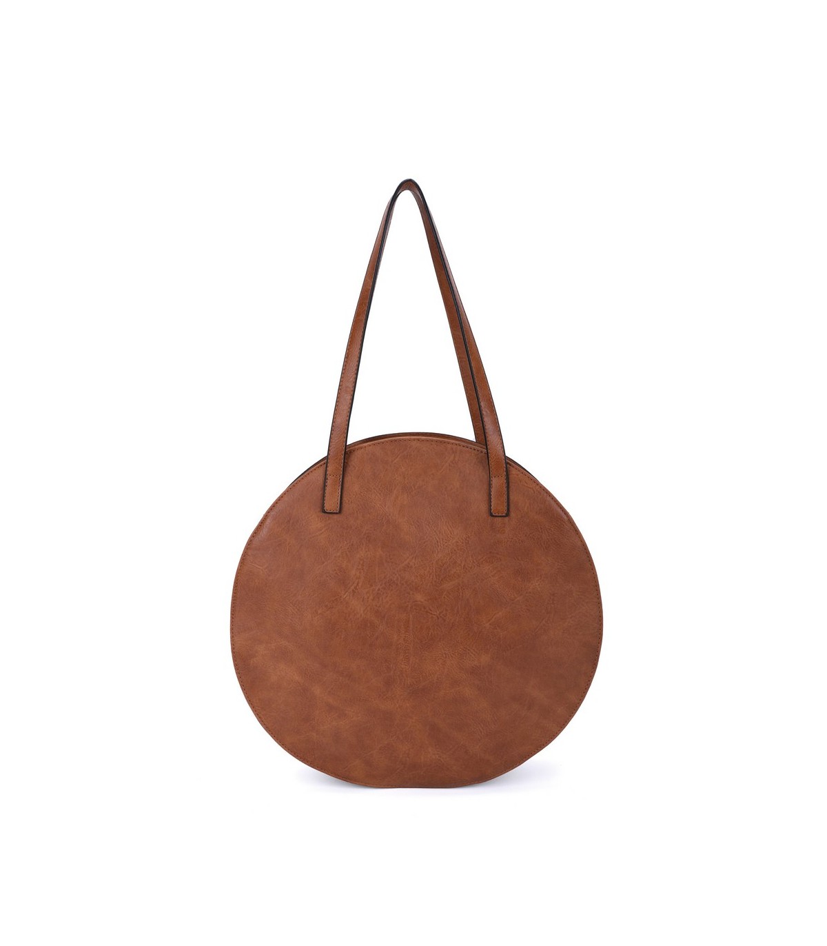 T11086 - Giovanna - Bolso de hombro redondo dibujo bordado
