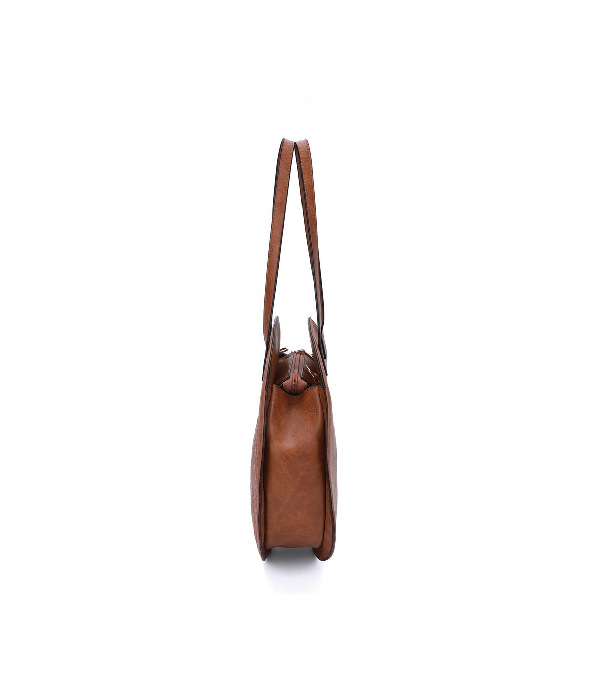 T11086 - Giovanna - Bolso de hombro redondo dibujo bordado
