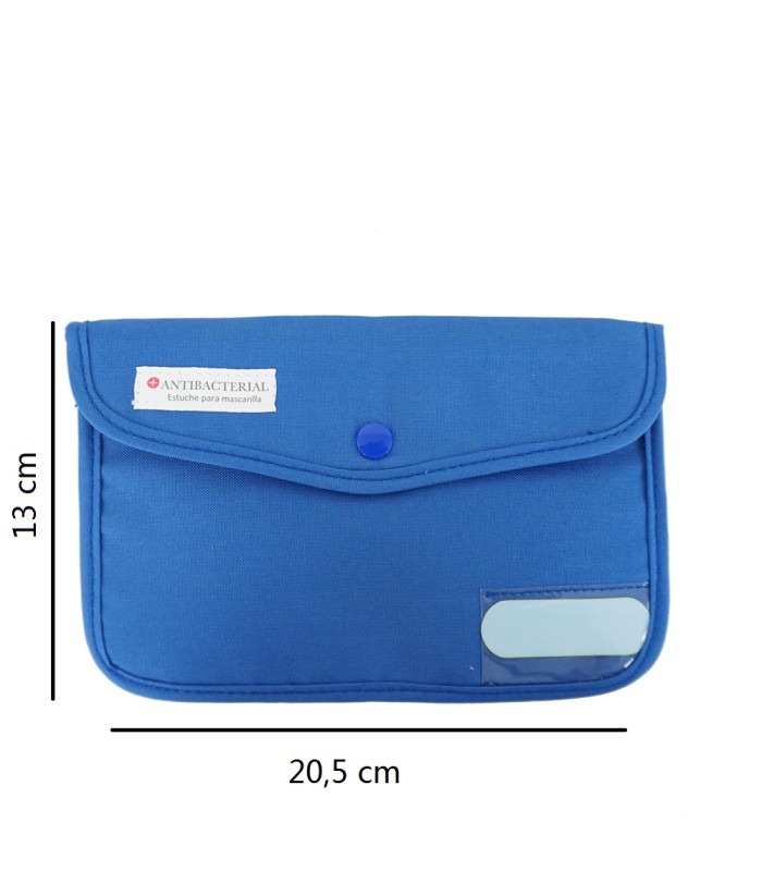 Estuche de tela para guardar mascarillas e otros usos