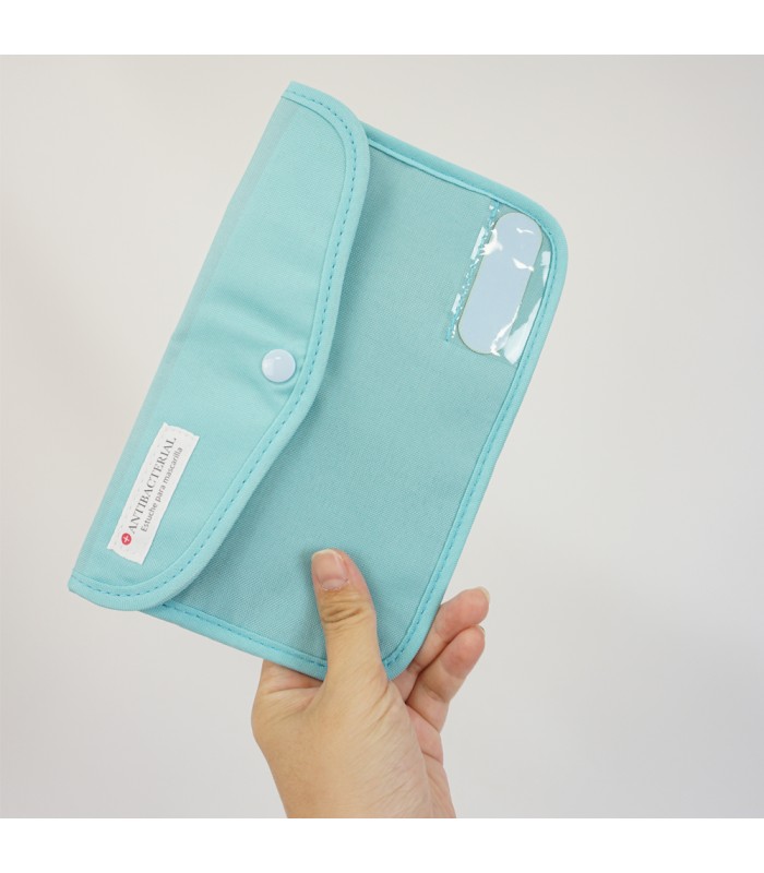 Estuche de tela para guardar mascarillas e otros usos