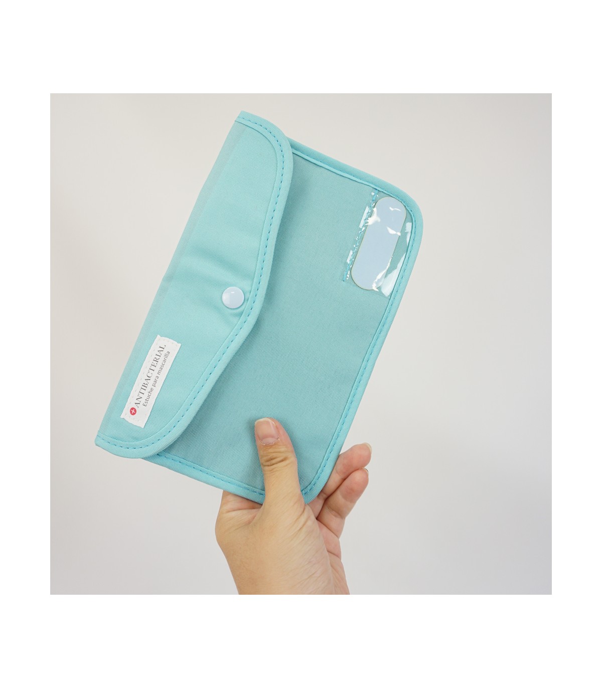 Estuche de tela para guardar mascarillas e otros usos