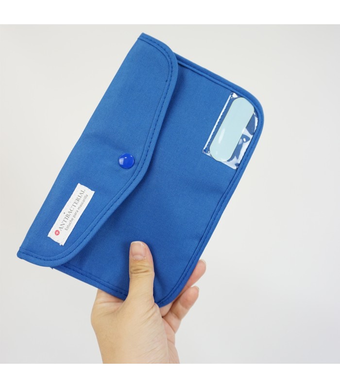 Estuche de tela para guardar mascarillas e otros usos