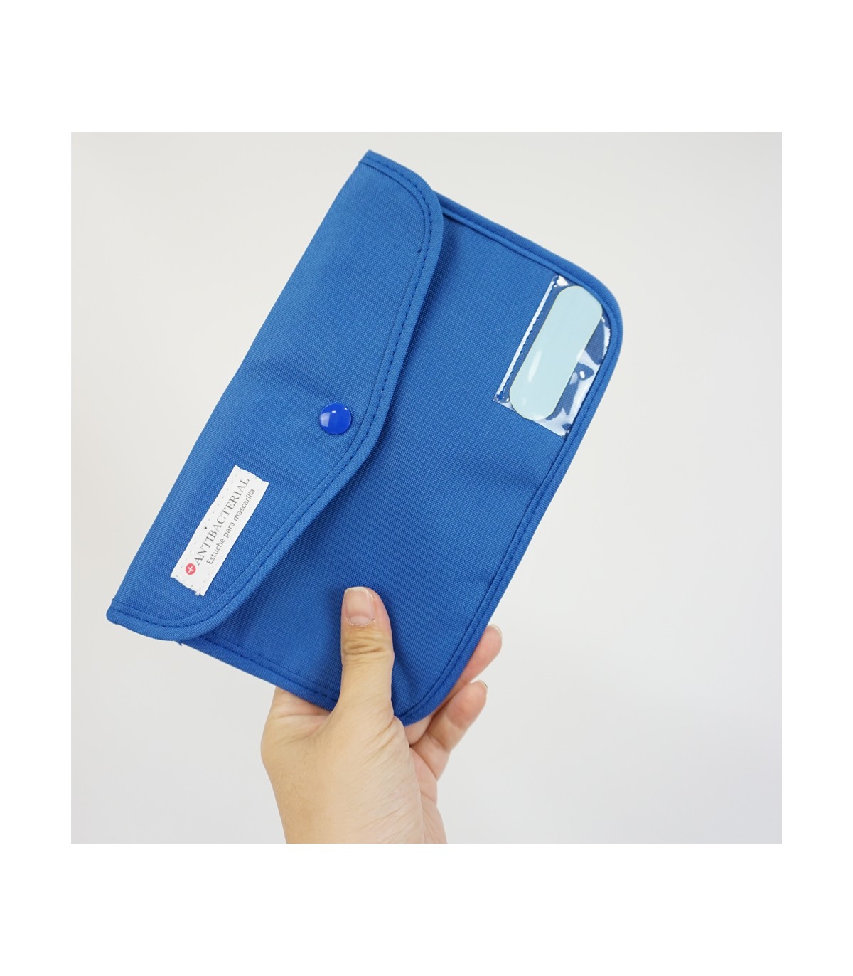 Estuche de tela para guardar mascarillas e otros usos