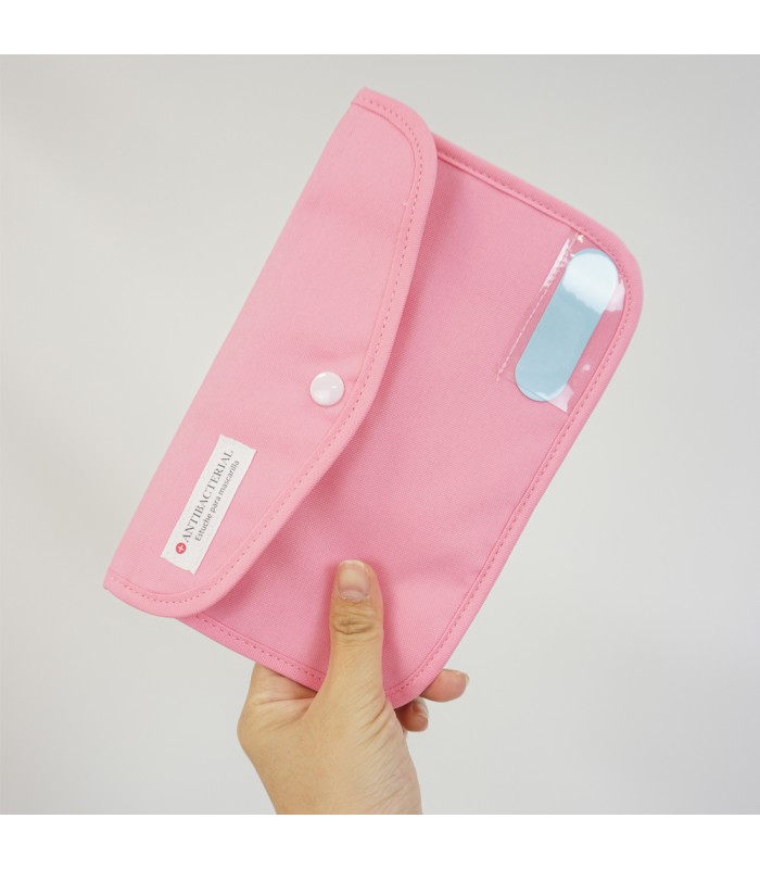 Estuche de tela para guardar mascarillas e otros usos