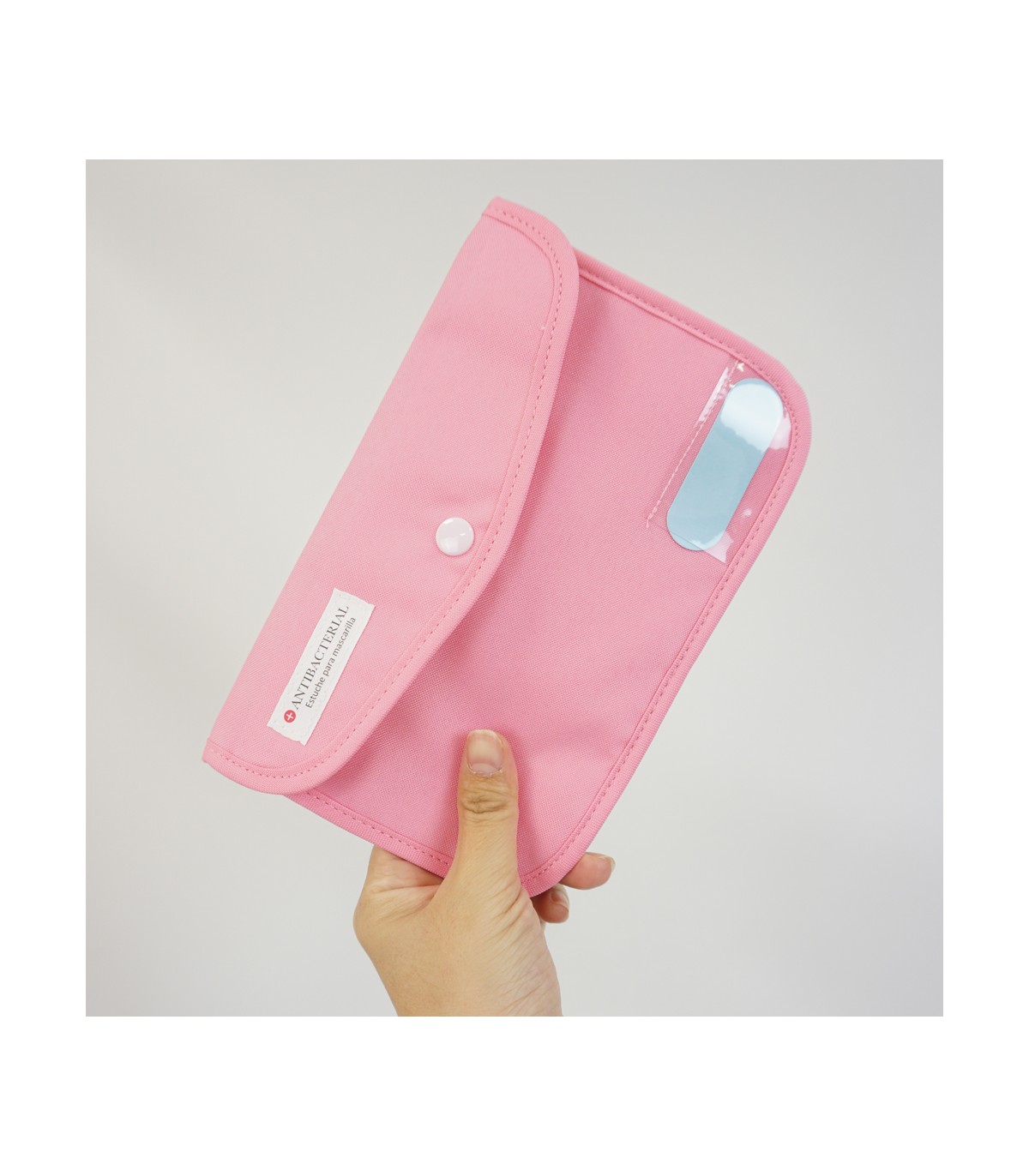 Estuche de tela para guardar mascarillas e otros usos