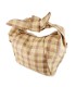 W202111 - Bolso de Mano de cuadros Rafia