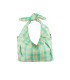 W202111 - Bolso de Mano de cuadros Rafia