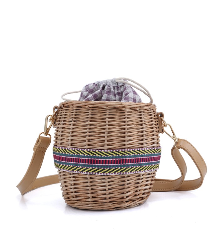W202123 - Bandolera Cesta Rafia
