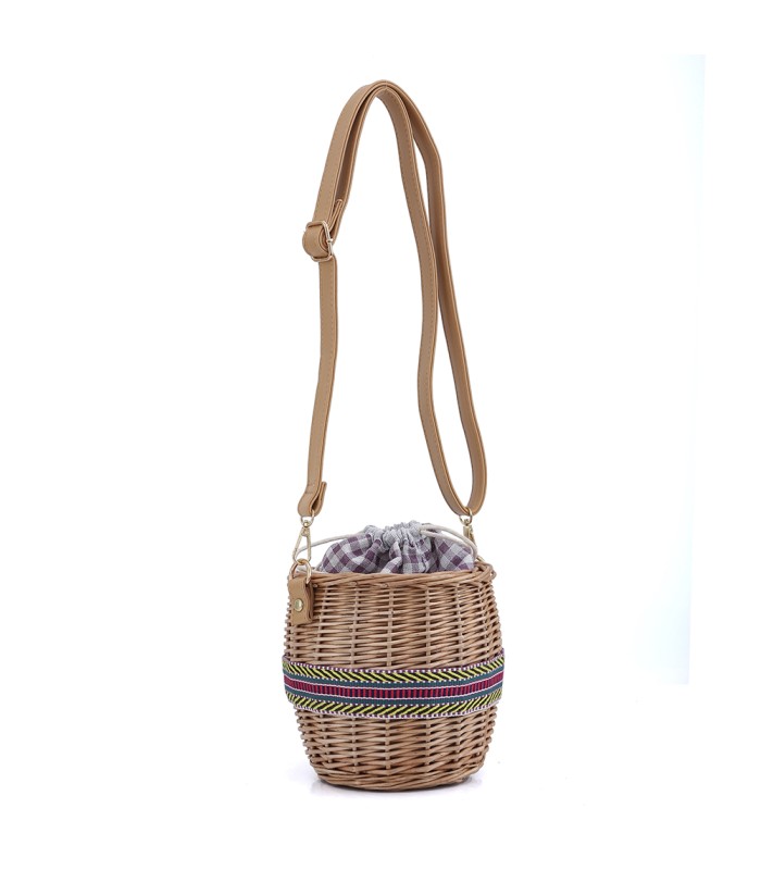 W202123 - Bandolera Cesta Rafia