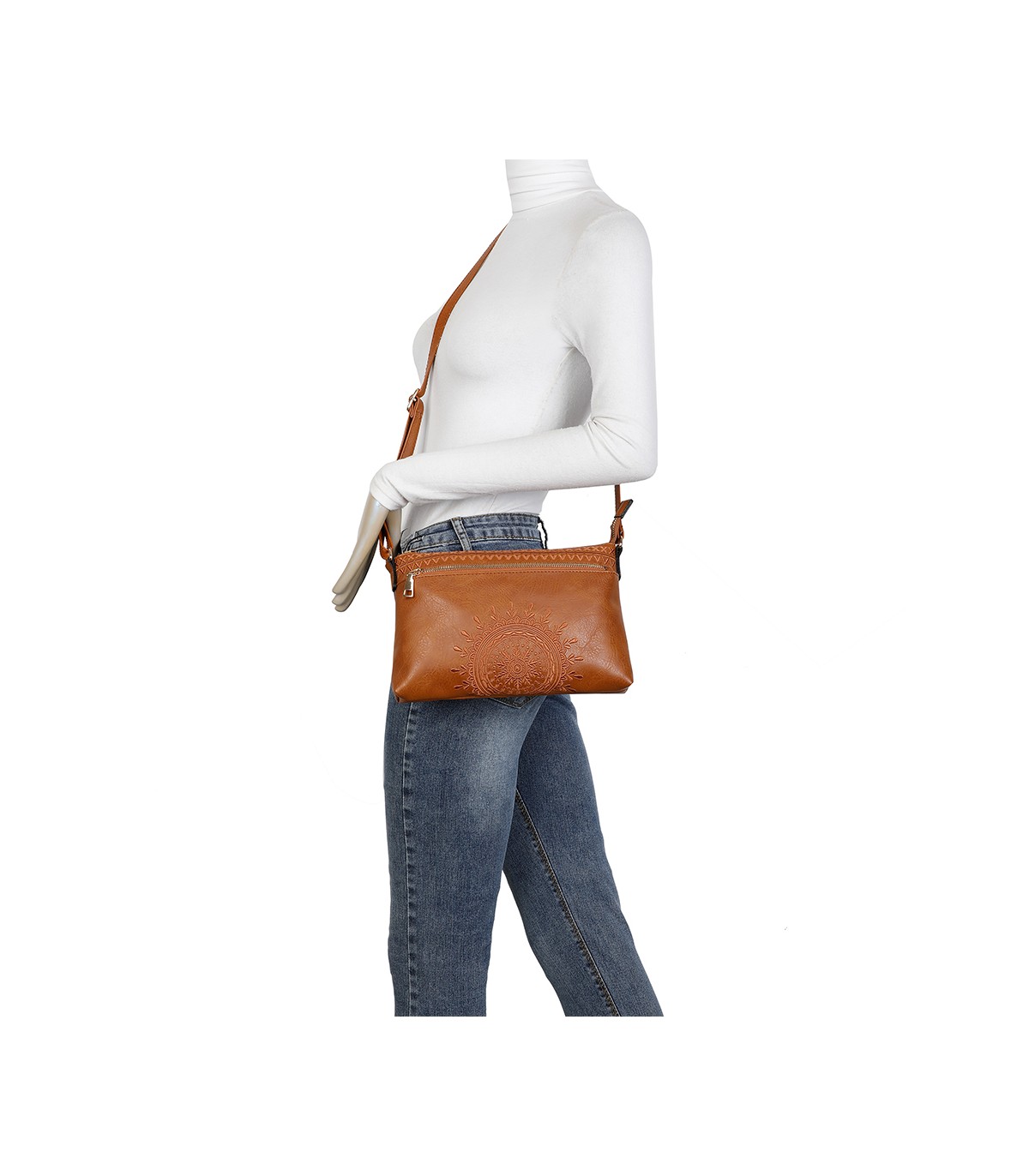 T10935 - Bolso de hombro con bandolera cruzada