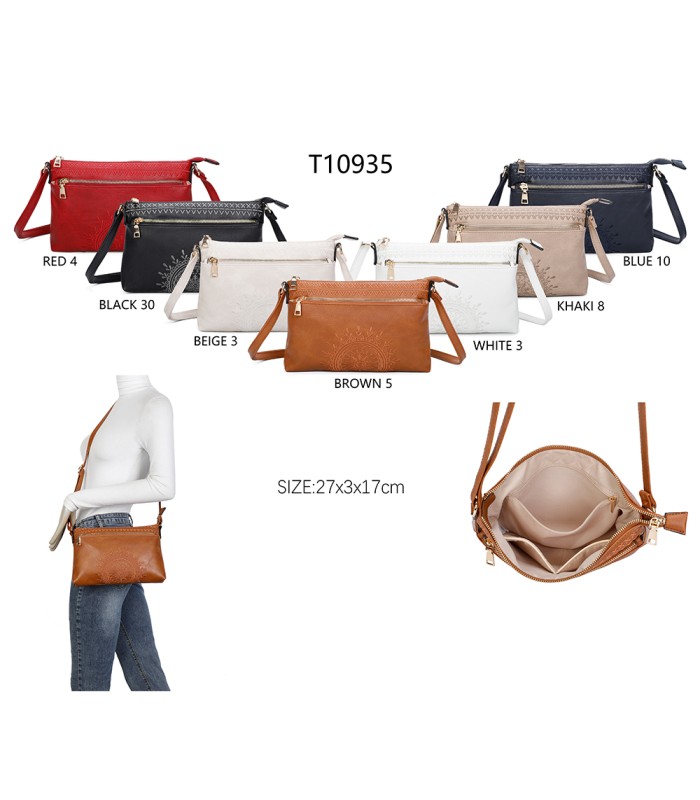 T10935 - Bolso de hombro con bandolera cruzada