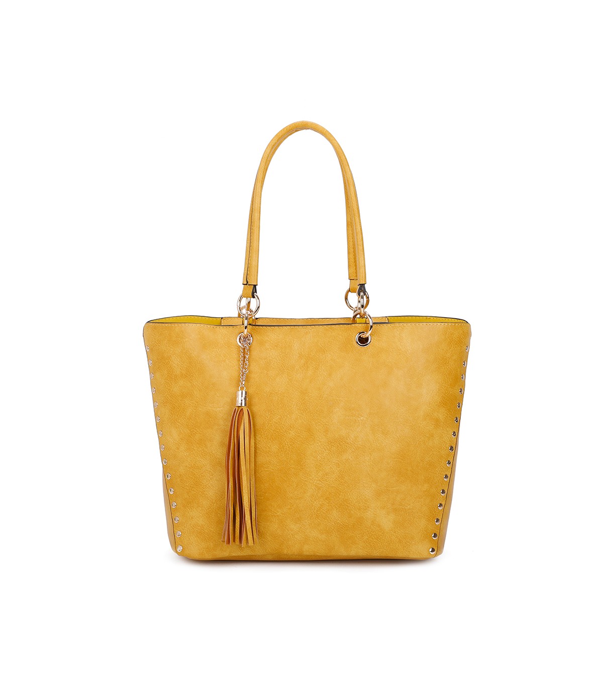 T11230 - Bolso de hombro con borla con neceser a juego