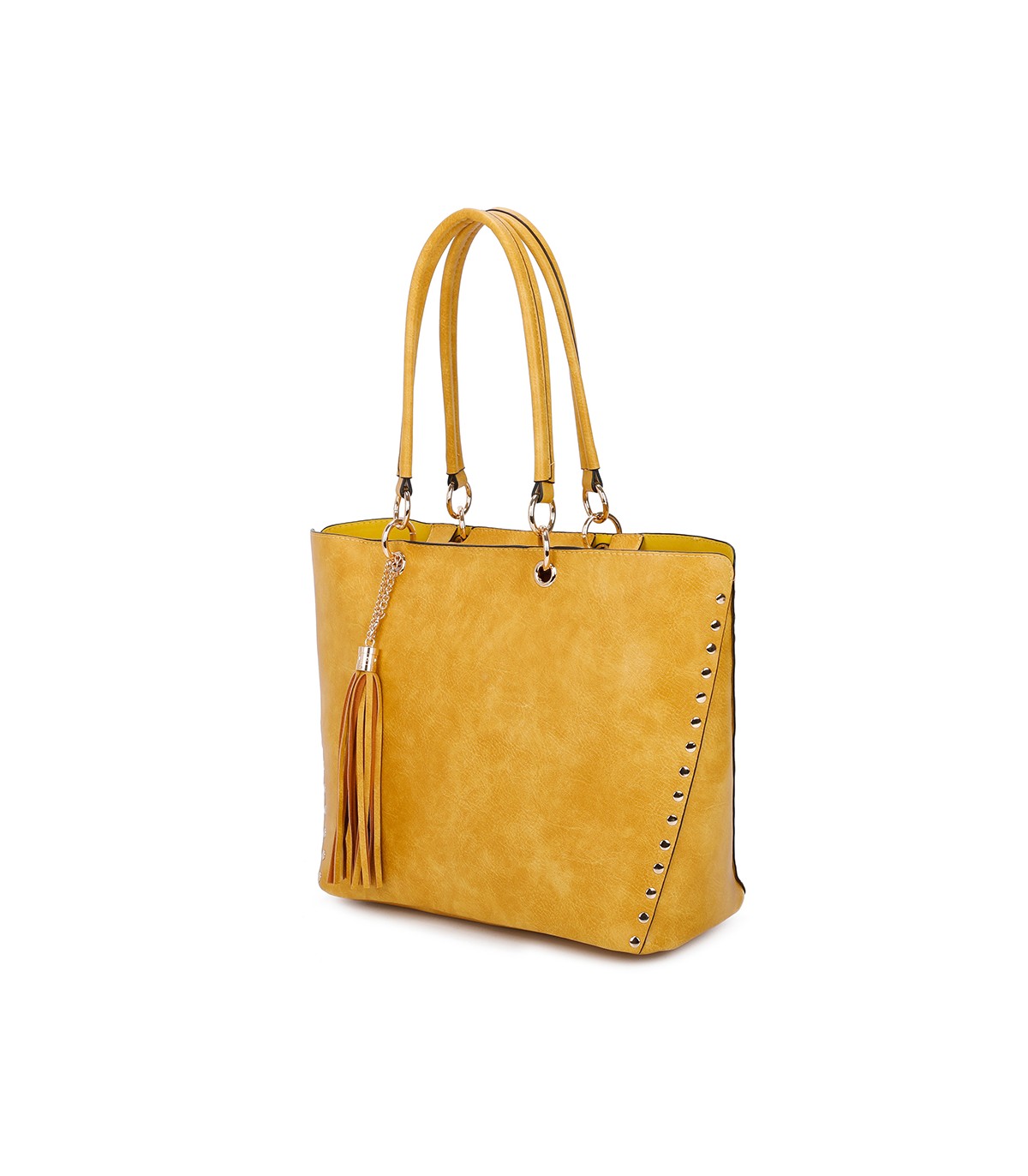 T11230 - Bolso de hombro con borla con neceser a juego