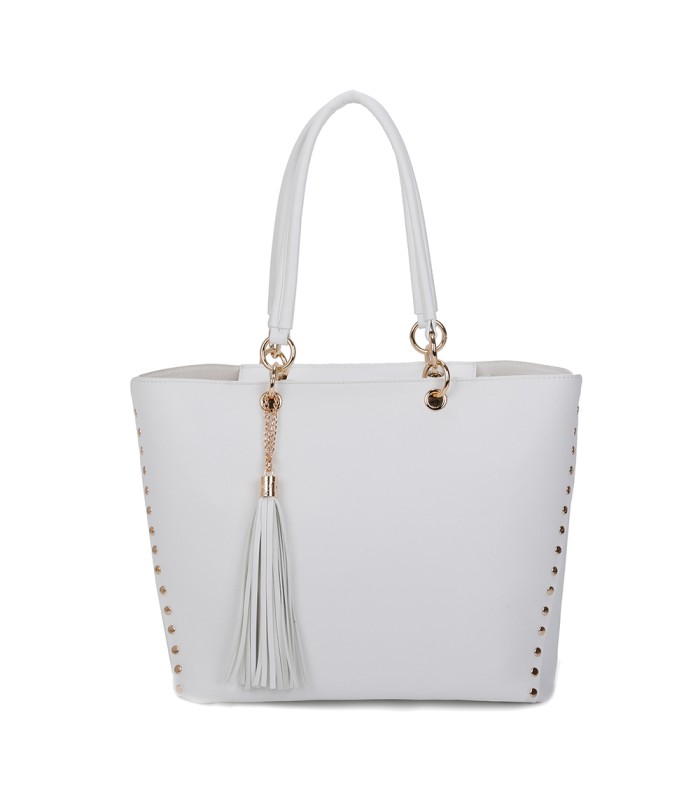 T11230 - Bolso de hombro con borla con neceser a juego