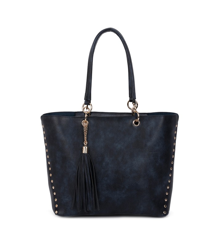 T11230 - Bolso de hombro con borla con neceser a juego