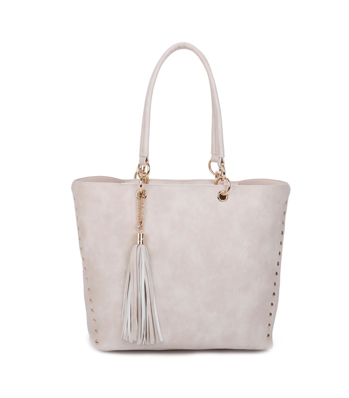 T11230 - Bolso de hombro con borla con neceser a juego