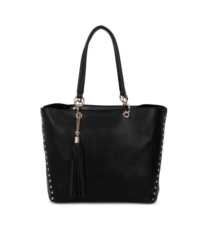 T11230 - Bolso de hombro con borla con neceser a juego