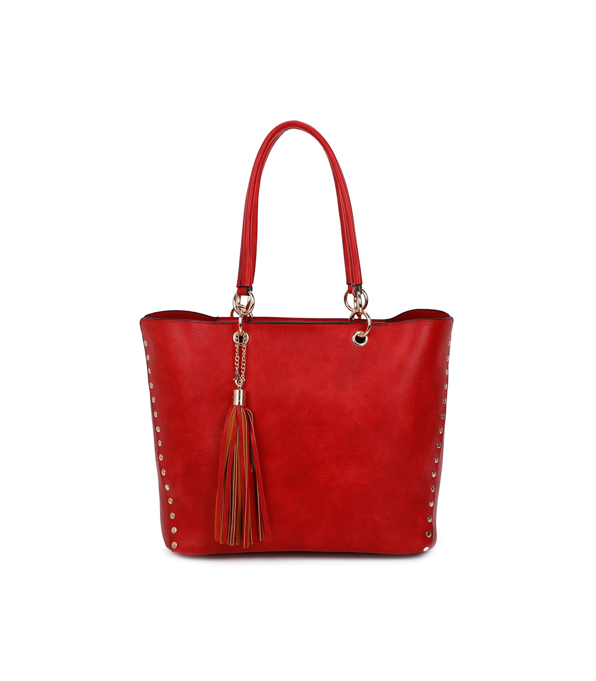 T11230 - Bolso de hombro con borla con neceser a juego