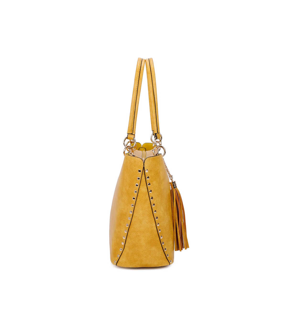 T11230 - Bolso de hombro con borla con neceser a juego