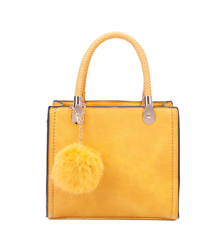 T10740 - Bolso de hombro con pompón