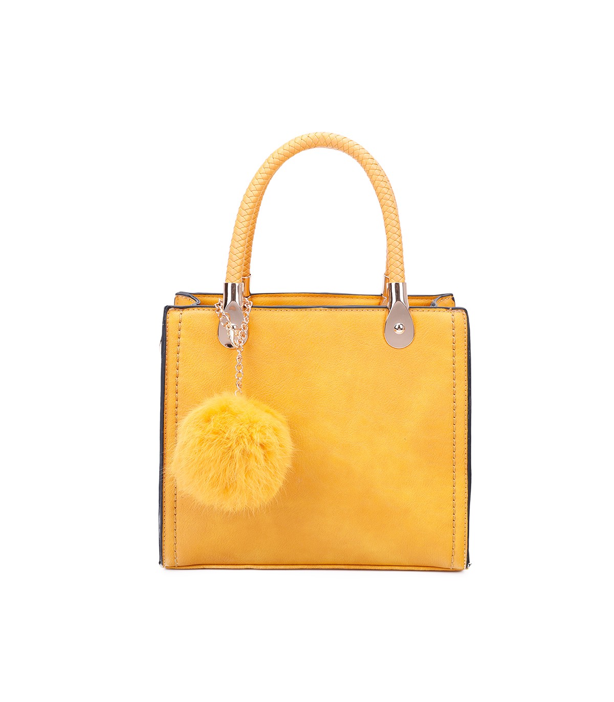 T10740 - Bolso de hombro con pompón