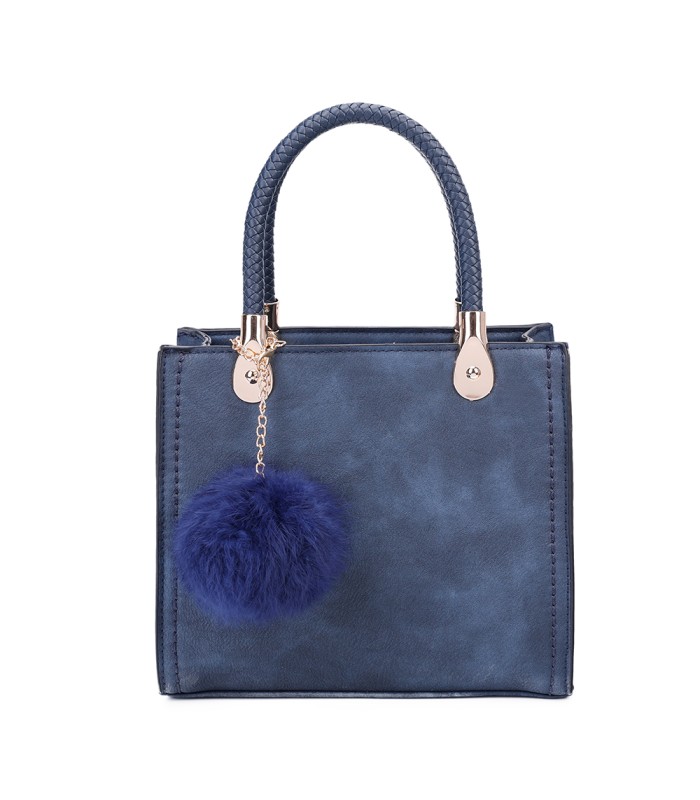 T10740 - Bolso de hombro con pompón