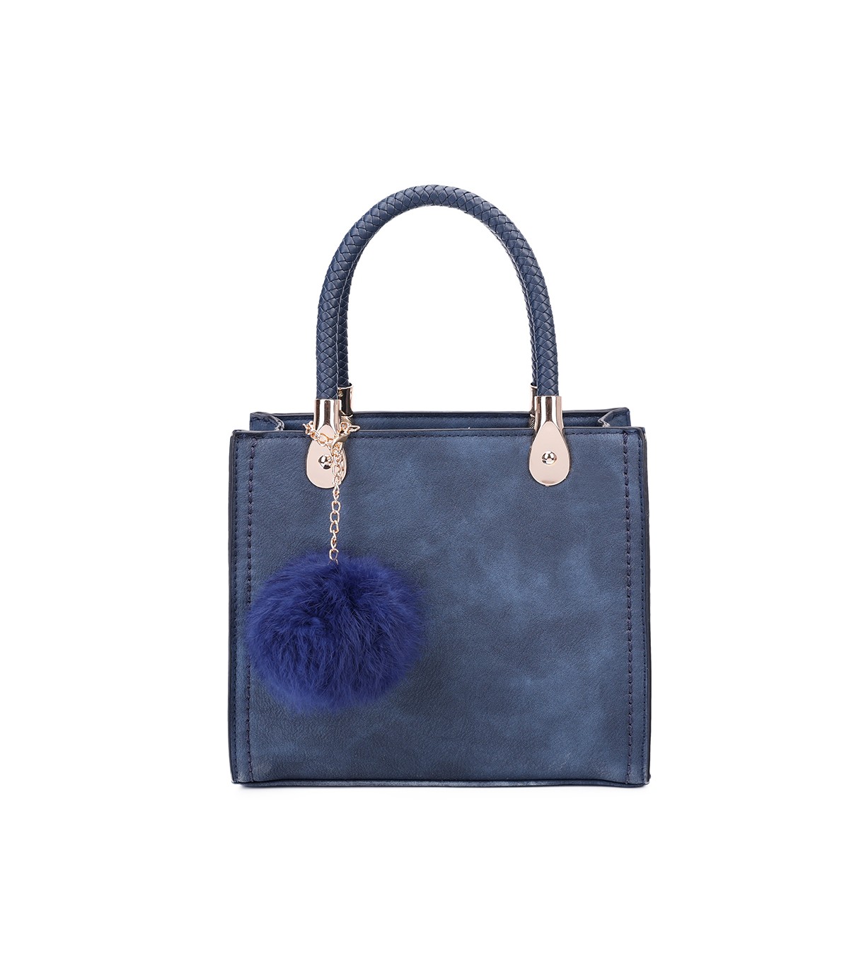 T10740 - Bolso de hombro con pompón