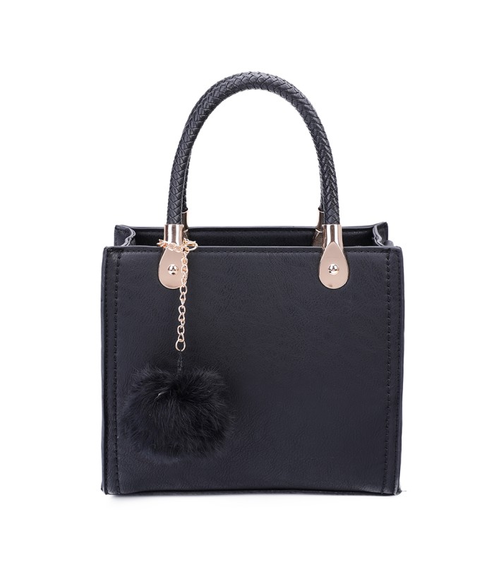 T10740 - Bolso de hombro con pompón