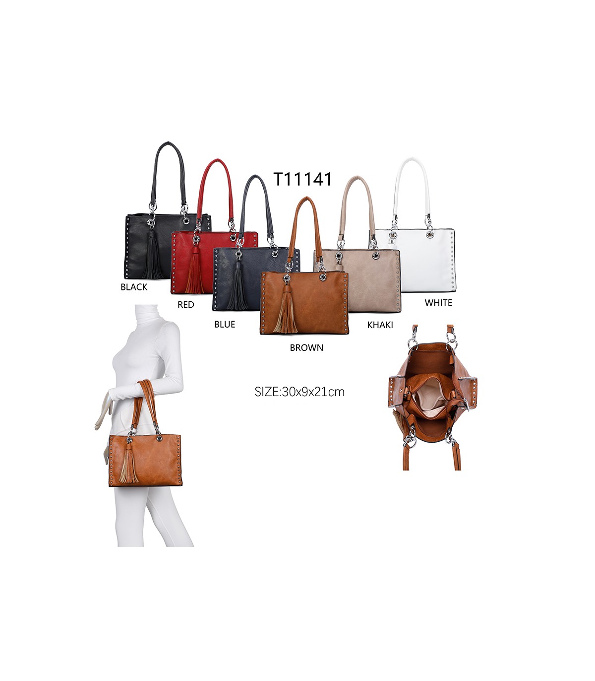 T11141 - Bolso de mano con bandolera