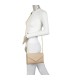 T11321 - Bolso de hombro con bandolera dorada y dos compartimentos