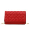 T11322 - Bolso de hombro estilo plano con cierre de botón