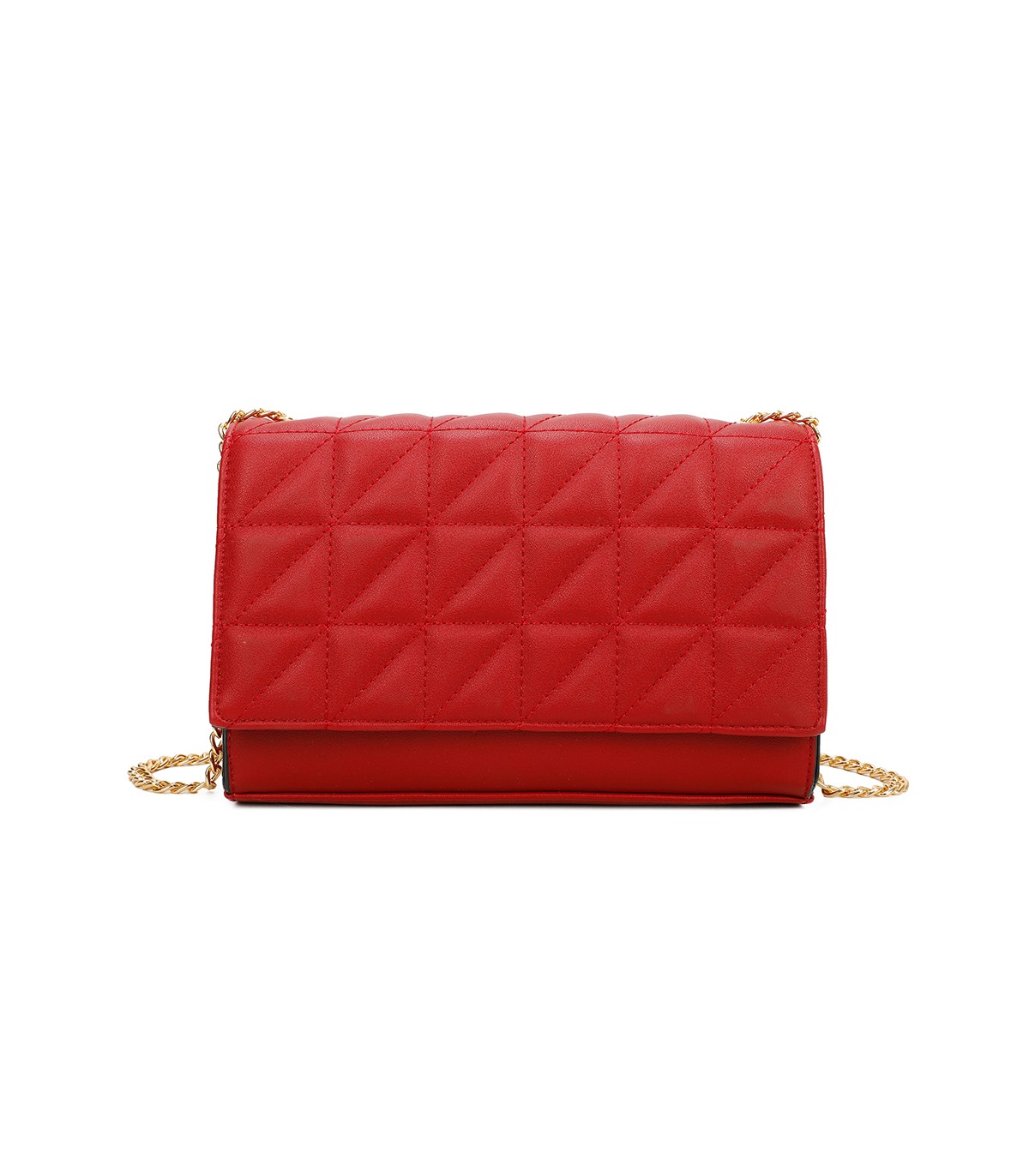 T11322 - Bolso de hombro estilo plano con cierre de botón