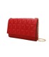 T11322 - Bolso de hombro estilo plano con cierre de botón