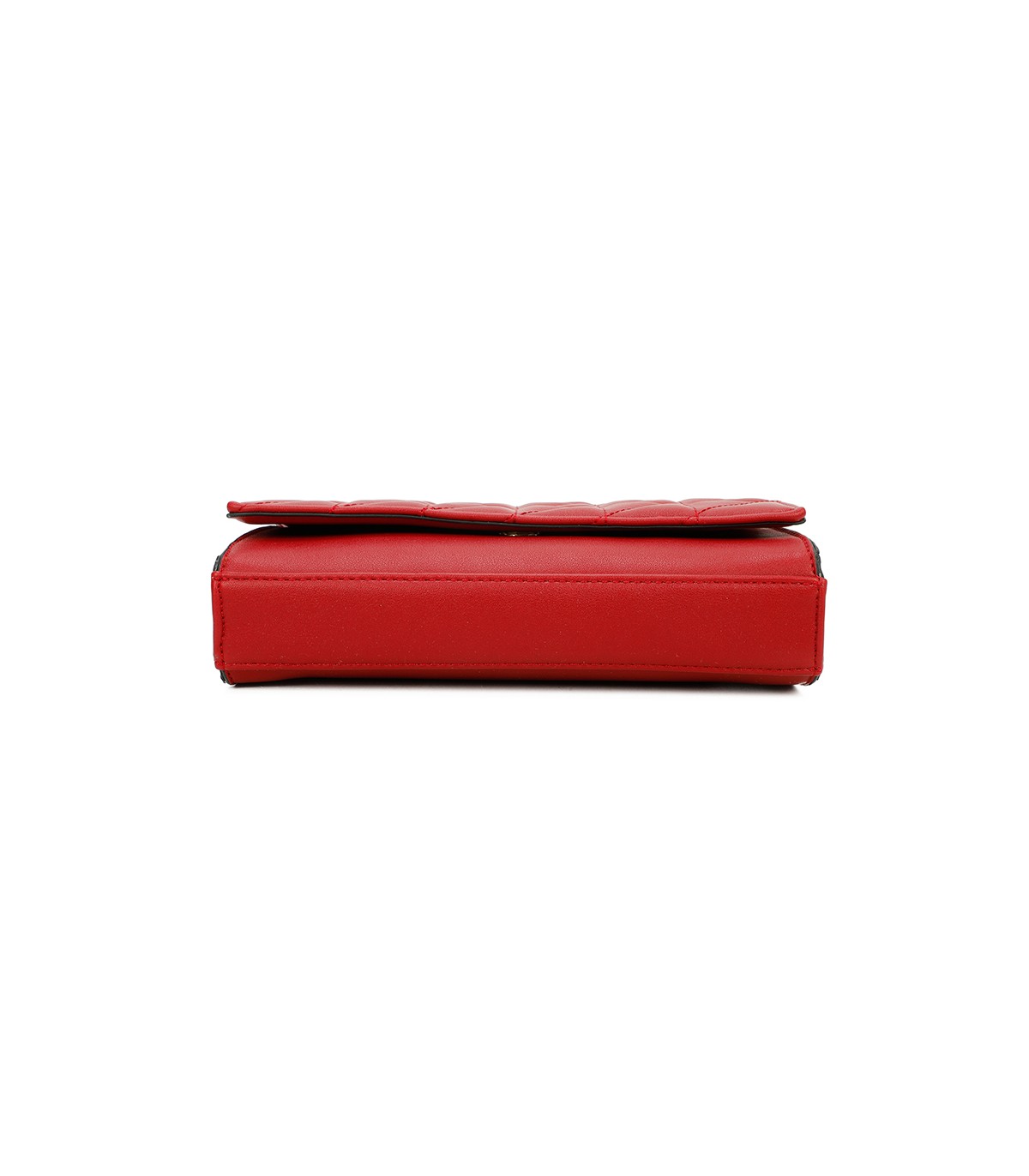 T11322 - Bolso de hombro estilo plano con cierre de botón