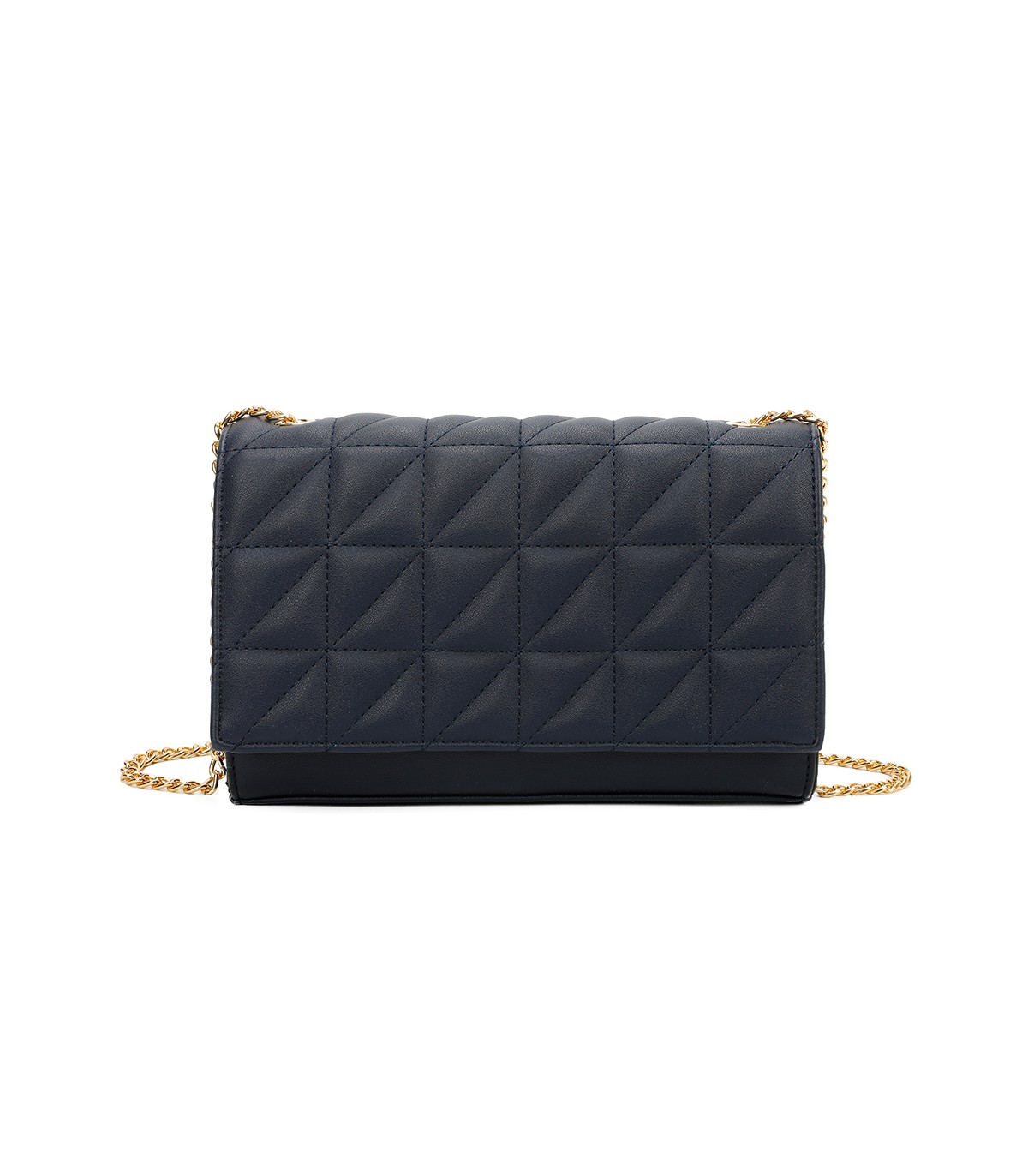 T11322 - Bolso de hombro estilo plano con cierre de botón