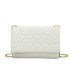 T11322 - Bolso de hombro estilo plano con cierre de botón
