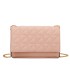 T11322 - Bolso de hombro estilo plano con cierre de botón