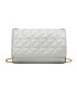 T11322 - Bolso de hombro estilo plano con cierre de botón
