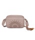 T11147 - Bolso de hombro con bandolera y bordado de sol mandala