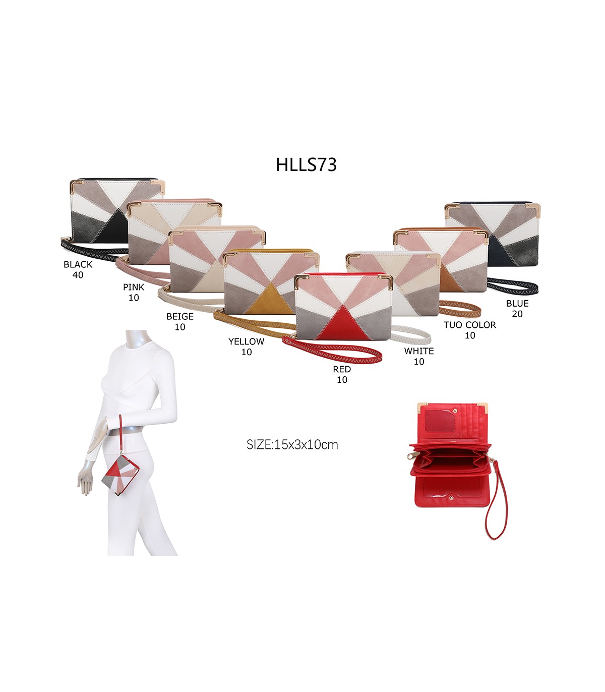 HLLS73 - Monedero bandolera y de mano